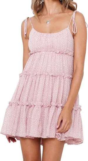 AELSON Sundresses for Women 2025 Floral Summer Dress Boho Flowy Cute Dresses Spaghetti Strap Sleeveless Ruffle Mini Dress