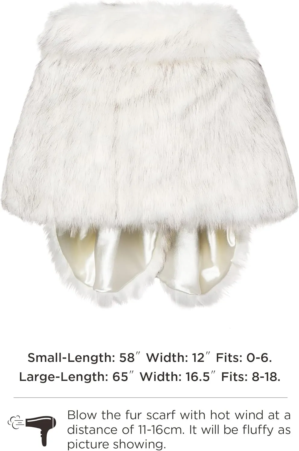BABEYOND Womens Faux Fur Collar Shawl Faux Fur Scarf Wrap Evening Cape for Winter Coat