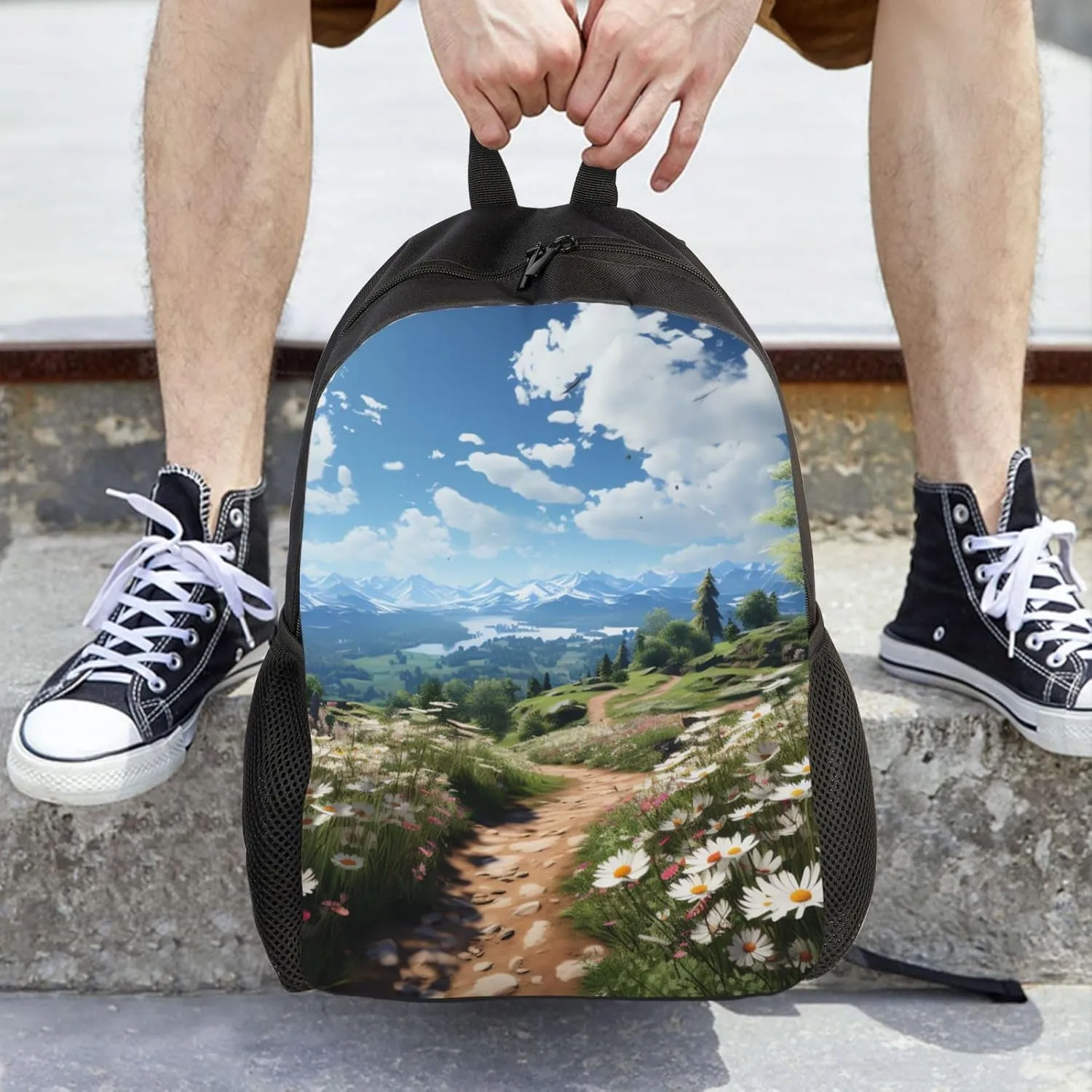 Backpack Travel Laptop Backpack for Men Women Lightweight Rucksack Sunny spring day Casual Daypack