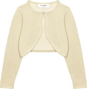 BOLEROSE Girls Long Sleeve Sparkle Cardigan Childrens Kids Bolero Shrug