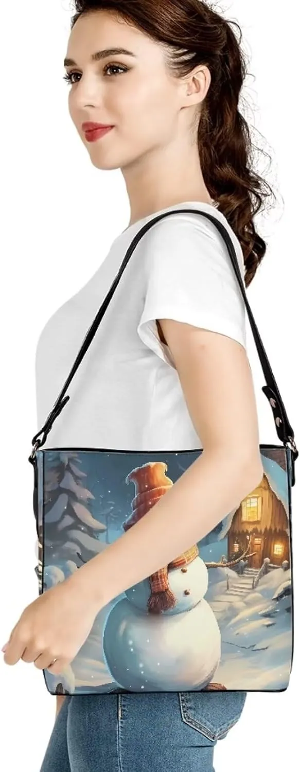 Bucket Bag for School Women Travel Delicate Shoulder Bag Top Handle Handbag With Zipper Crossbody Bags for Outdoors