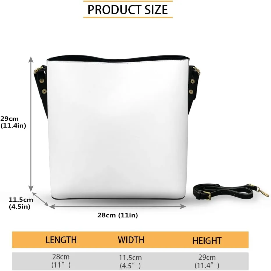 Bucket Bag for School Women Travel Delicate Shoulder Bag Top Handle Handbag With Zipper Crossbody Bags for Outdoors