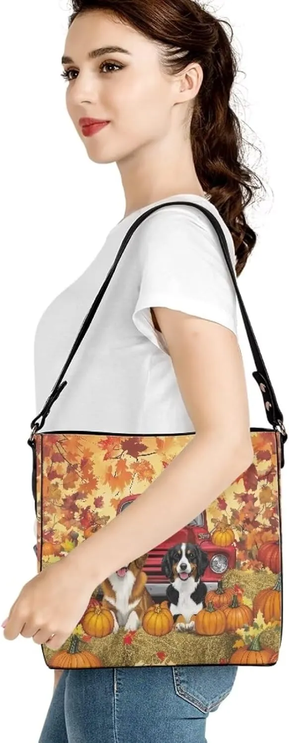 Bucket Bag for School Women Travel Delicate Shoulder Bag Top Handle Handbag With Zipper Crossbody Bags for Outdoors