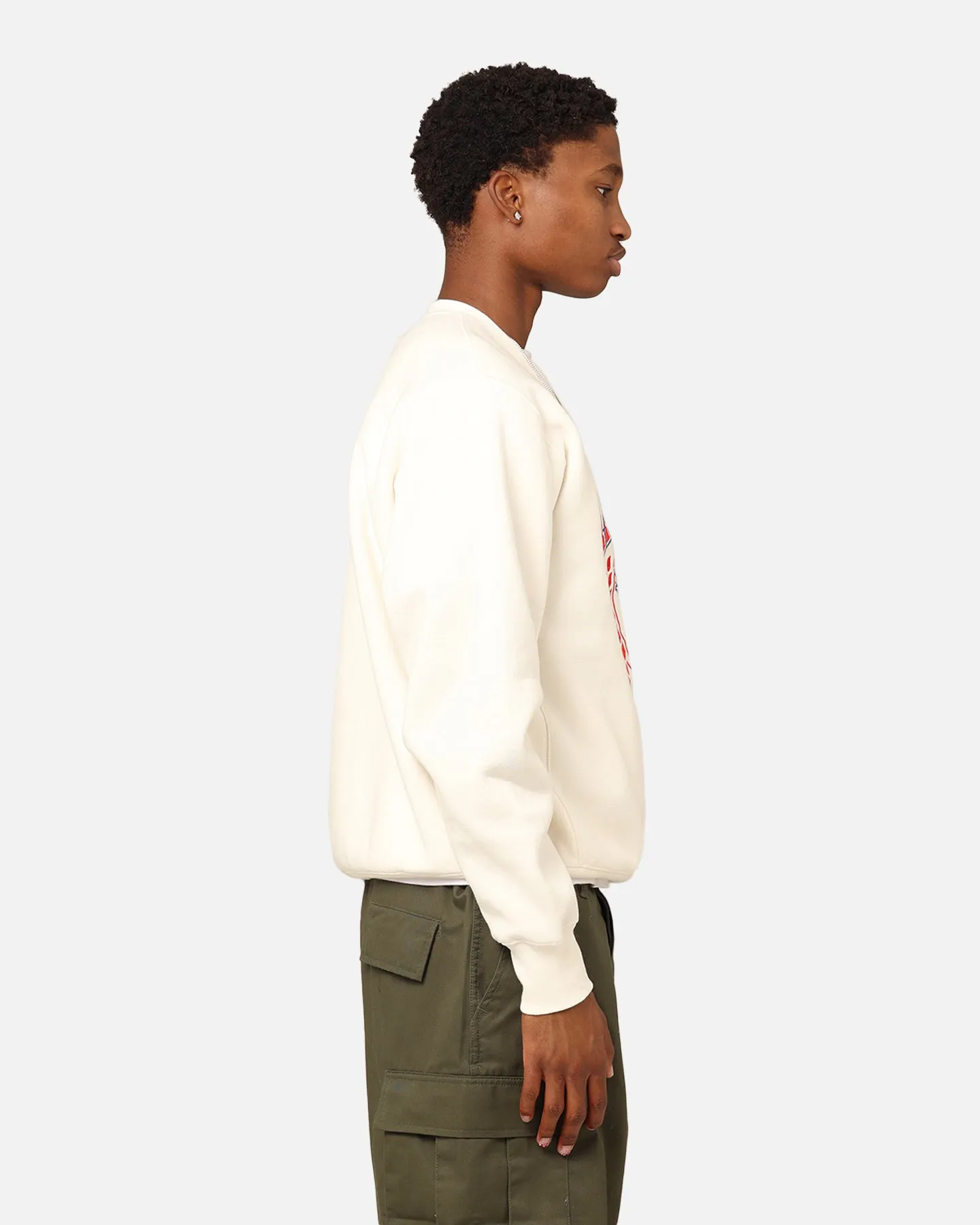 Champion Reverse Weave Field Basketball Crewneck White Ferrari