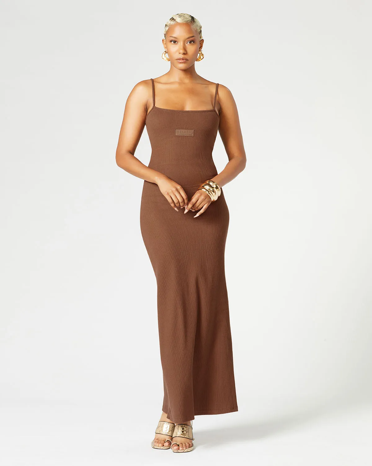 Convertible Slit Maxi Dress
