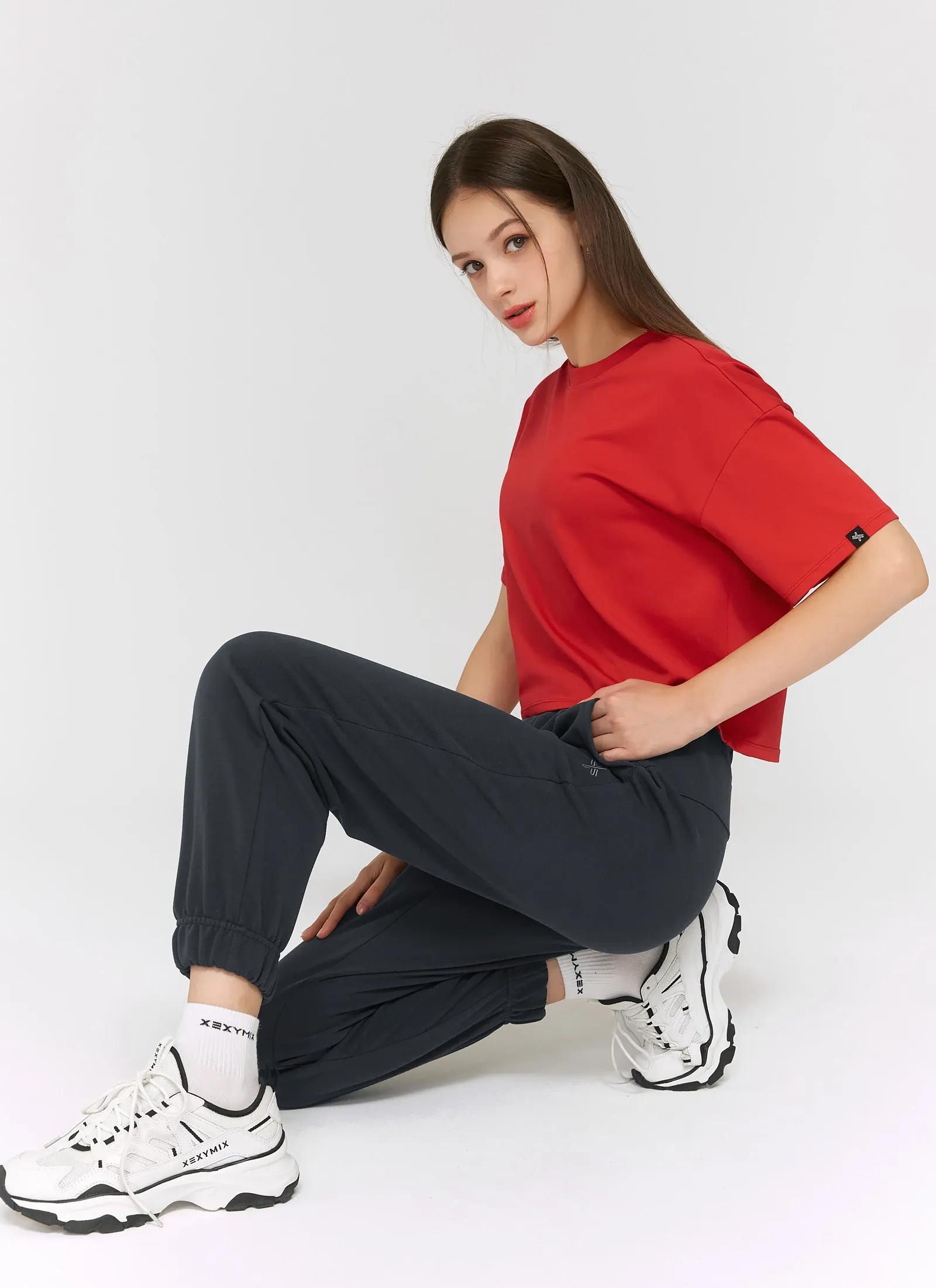 Cool Touch Basic Crop T-shirts