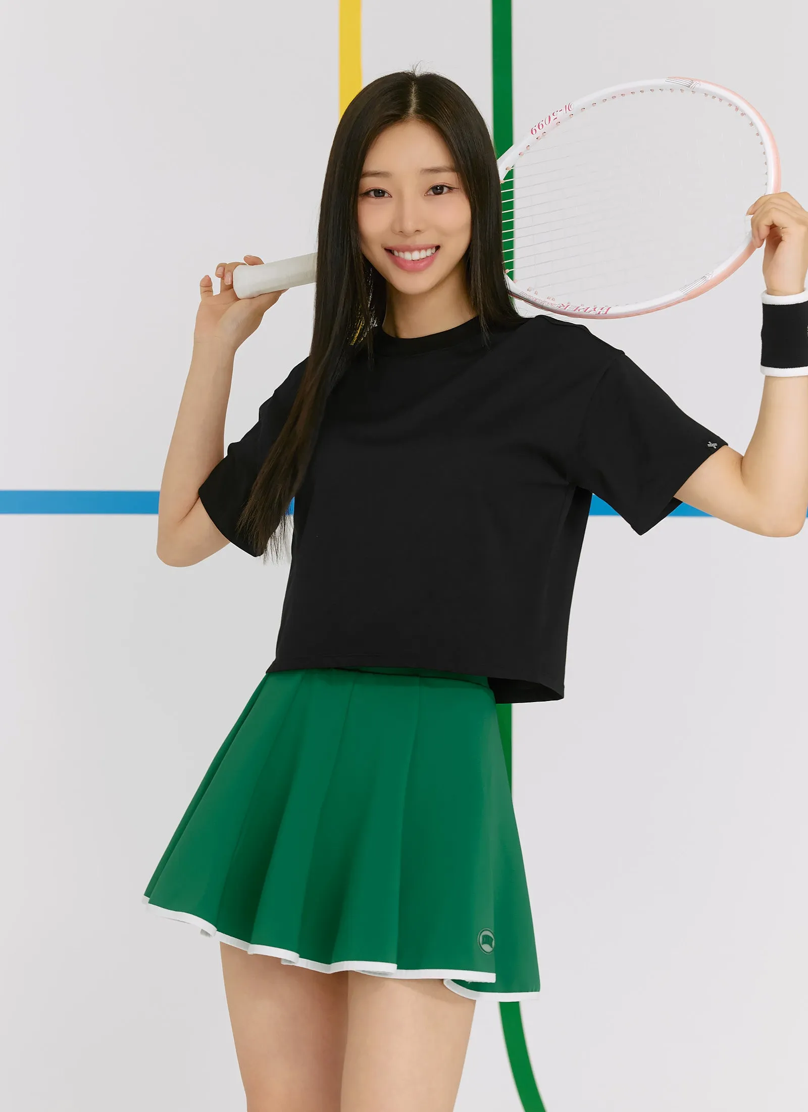 Cool Touch Basic Crop T-shirts