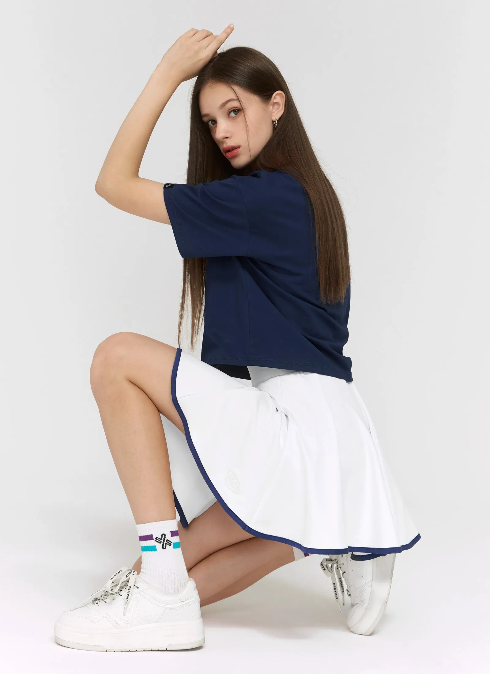 Cool Touch Basic Crop T-shirts
