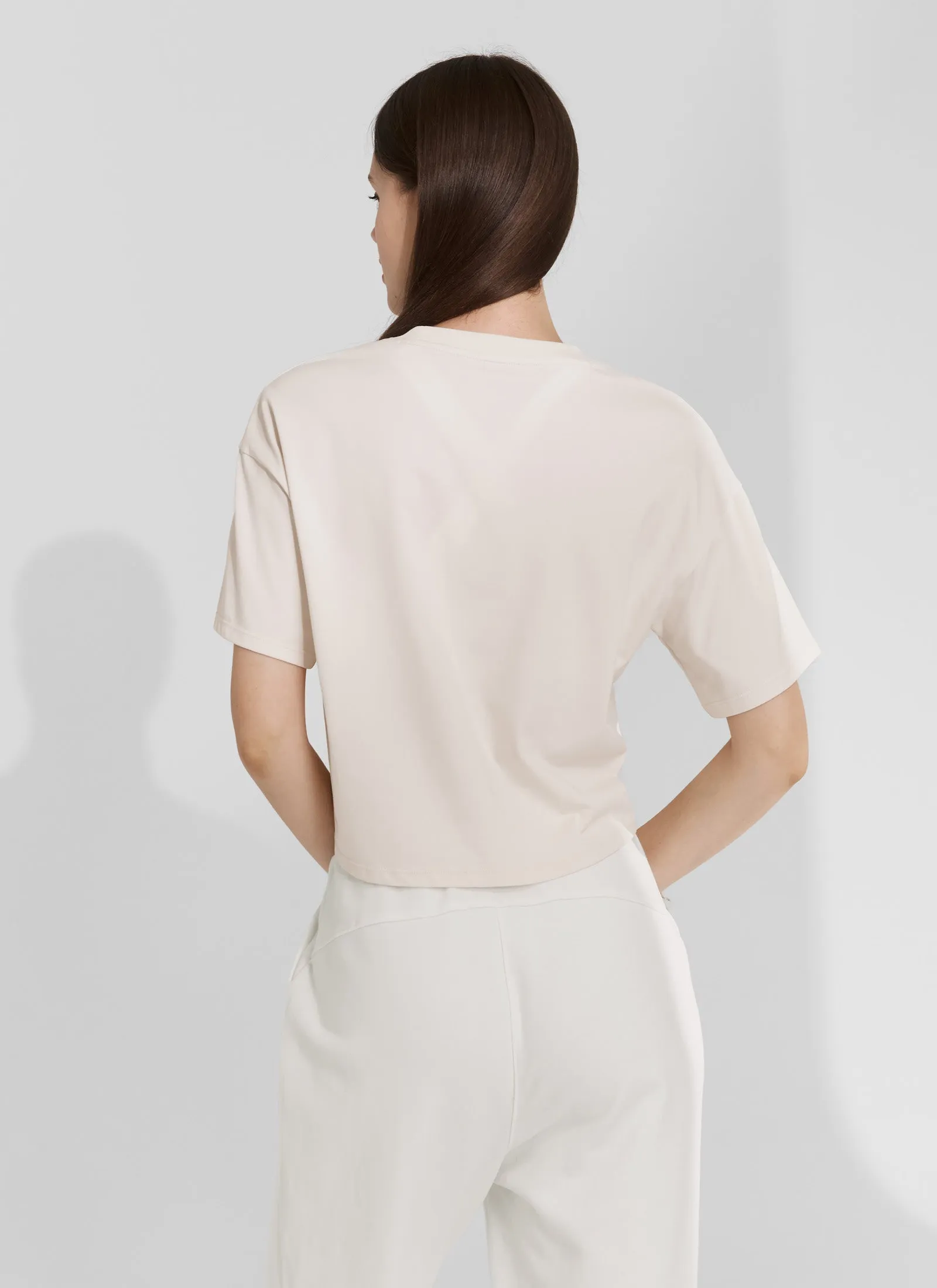 Cool Touch Basic Crop T-shirts