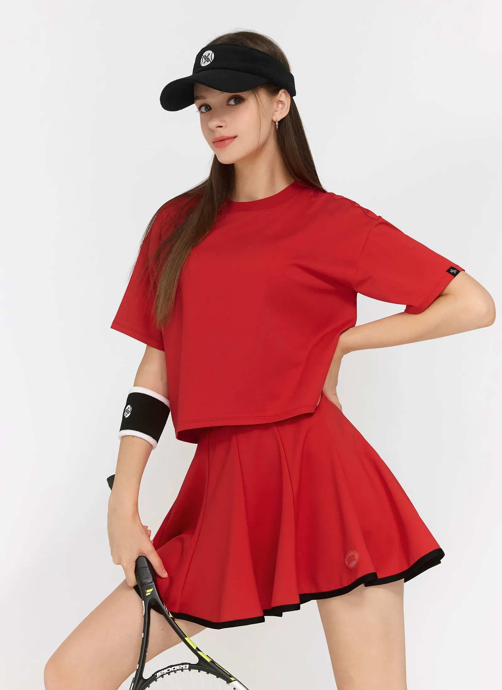 Cool Touch Basic Crop T-shirts