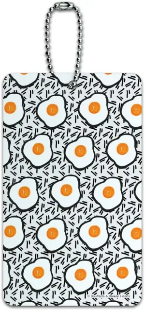 Eggs Sunny Side Up Luggage Card Suitcase Carry-On ID Tag