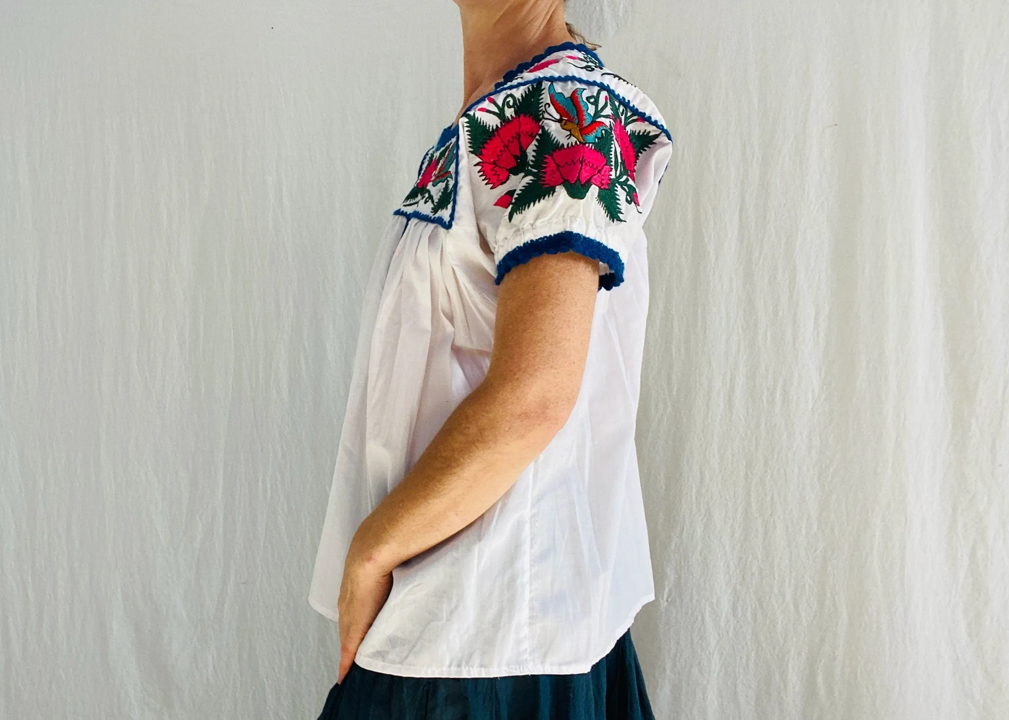 Embroidered Blouse. Tlacolula, Oaxaca, Mexico.