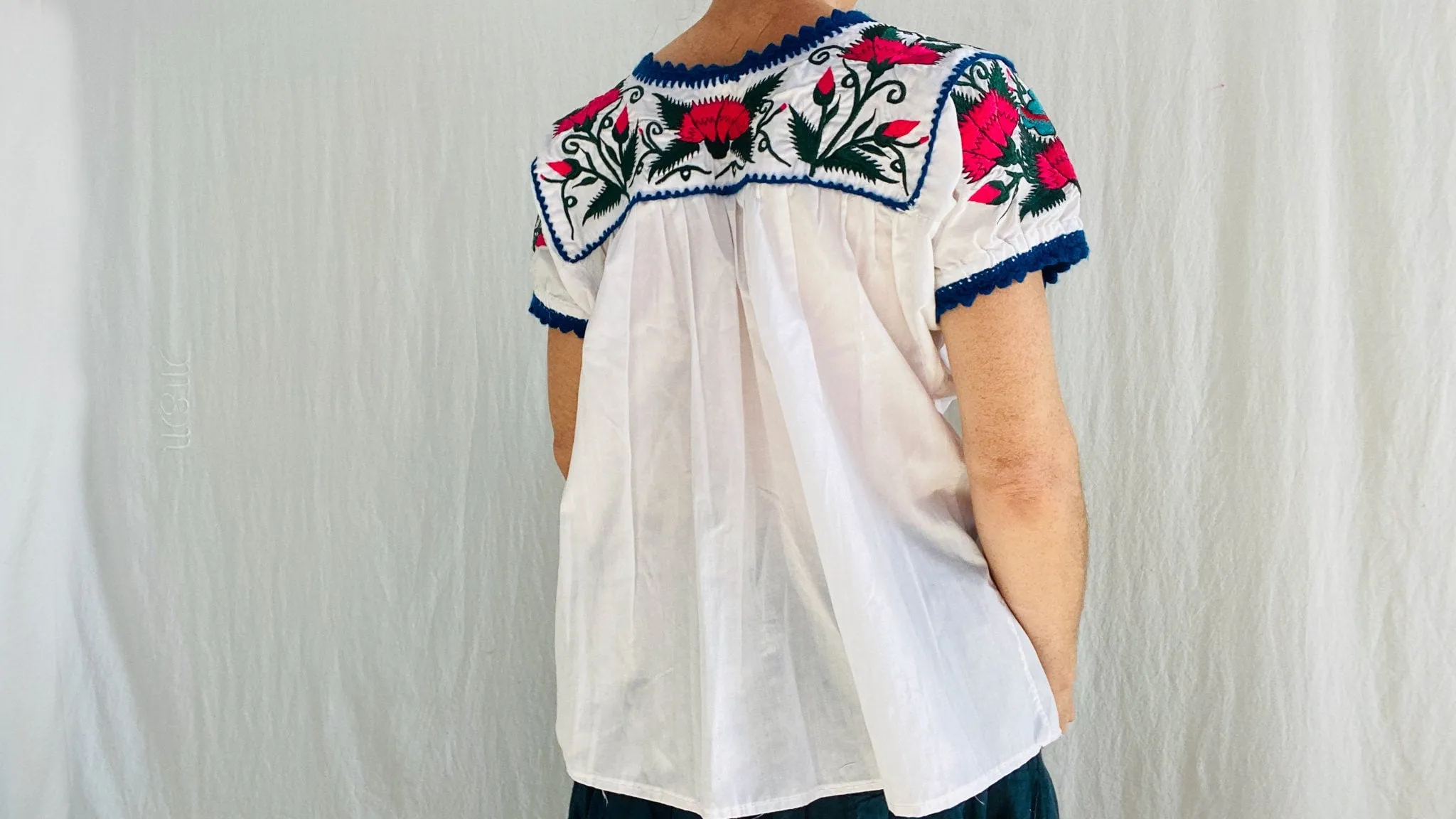 Embroidered Blouse. Tlacolula, Oaxaca, Mexico.