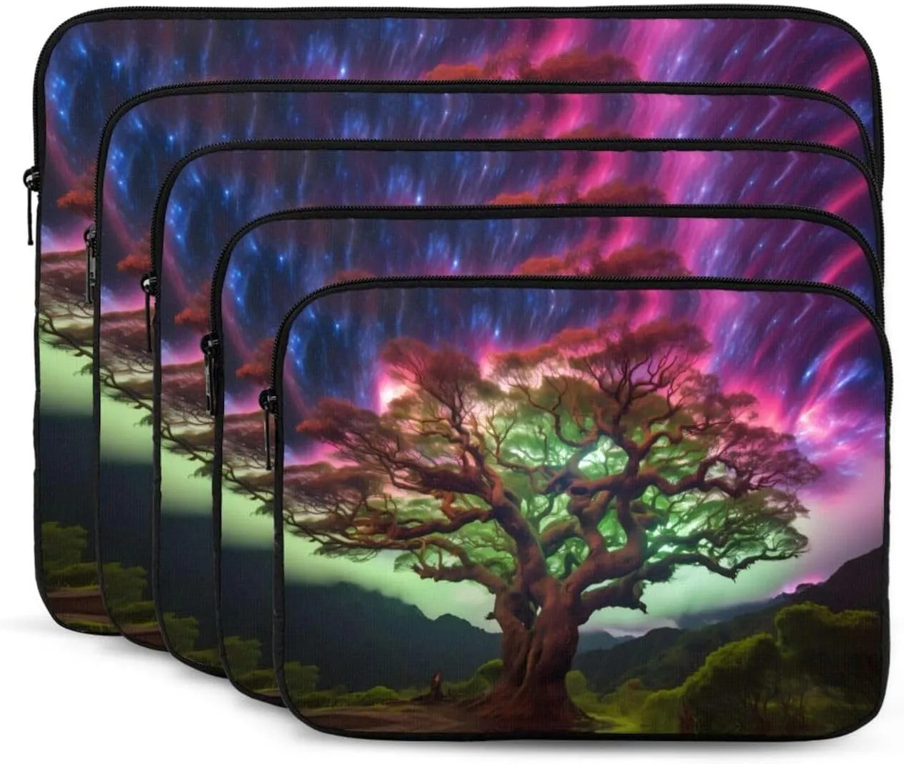 Ethereal Tree Laptop Sleeve Case 12 Inch Suitable for Notebook Computer Tablet Traveling Carrying Simple Case