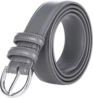 Falari Women Genuine Leather Belt Fashion Dress Belt With Single Prong Buckle 6028-31 Colors