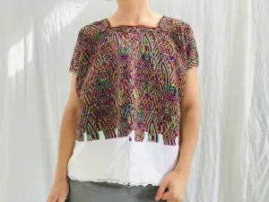 Fine Vintage Guatemalan Huipil. Nebaj Hand-woven Embroidered