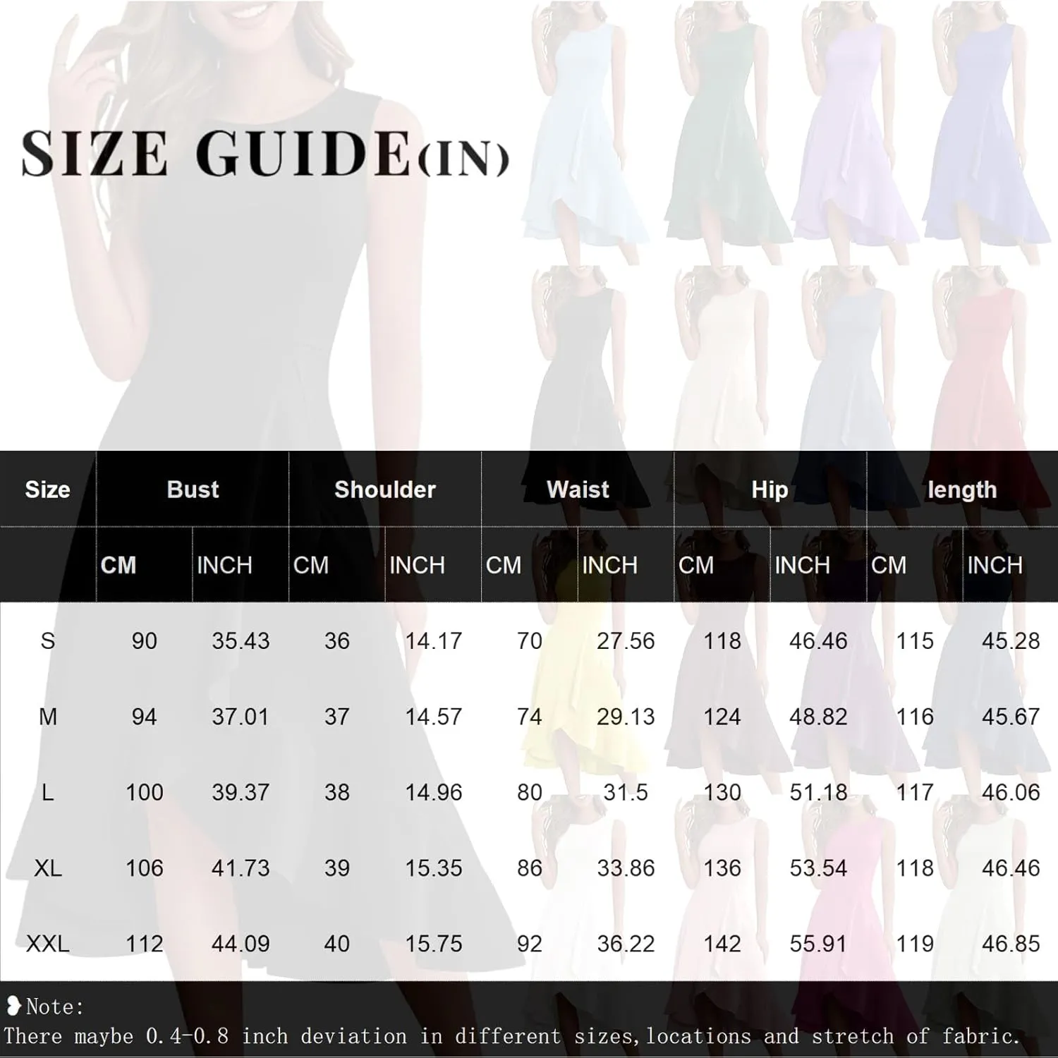 Graduation Dresses for Women 2025 Wrap High Low Summer Midi Dress Ruffle Cocktail Wedding Guest Dress with Slit
