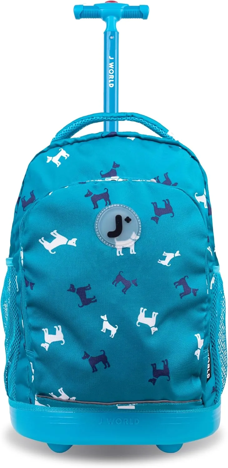 J World New York Kids' Sunny Rolling Backpack Adults, Puppy, One Size