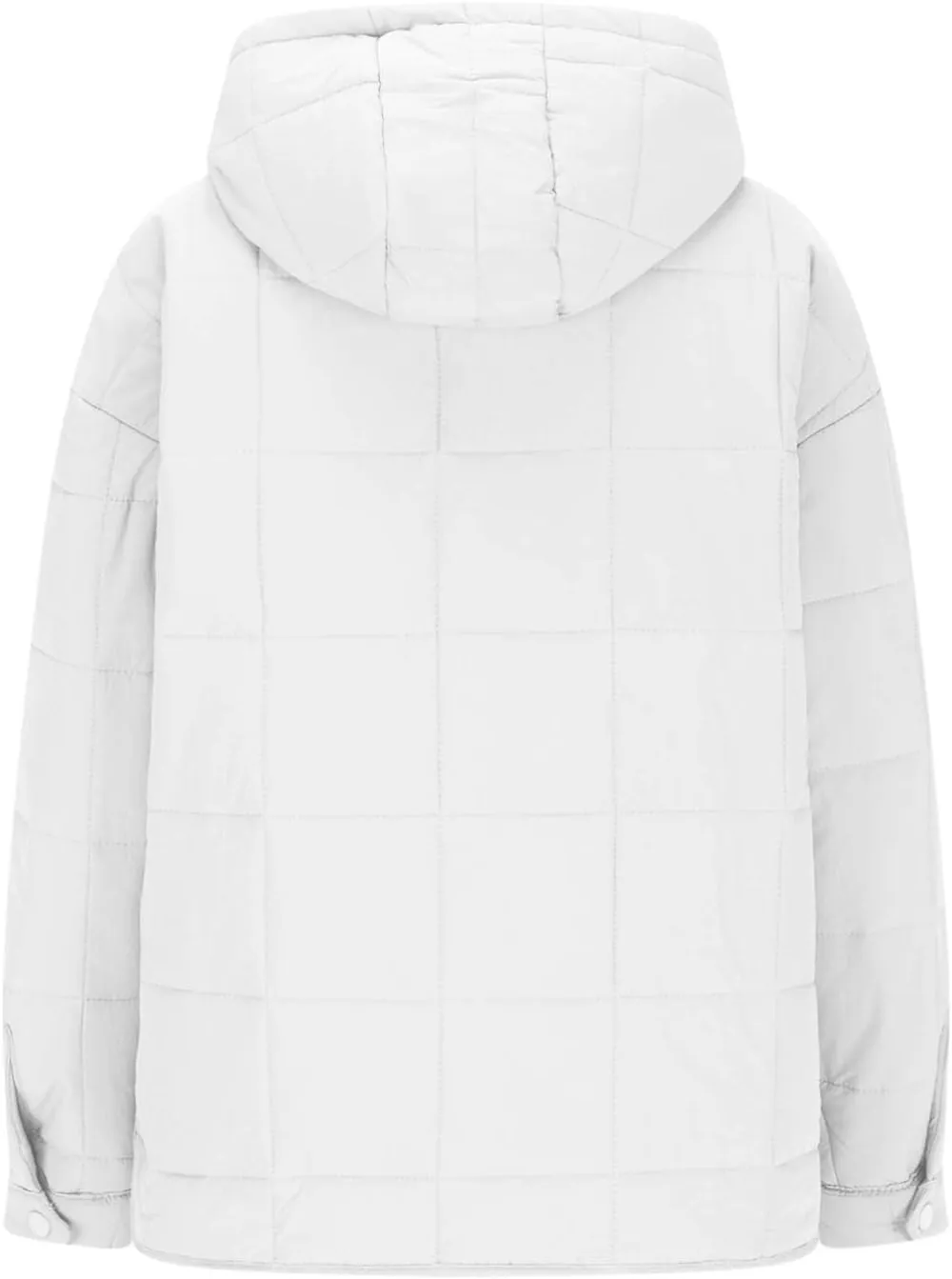 Jackets for Women Oversized Puffer Jacket Lightweight Long Sleeve Warm Quilted Pullover Winter Coat with Pockets