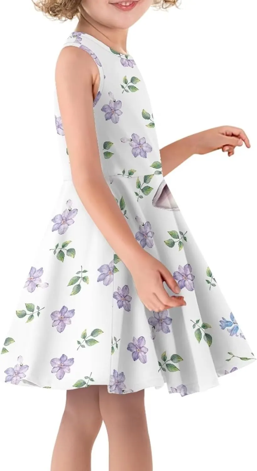 Kids Casual Dresses for Teens Girls 3-16 Outfit Summer Dress Clothes