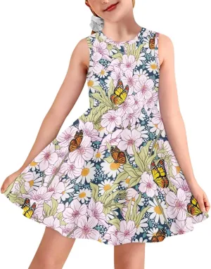 Kids Casual Dresses for Teens Girls 3-16 Outfit Summer Dress Clothes
