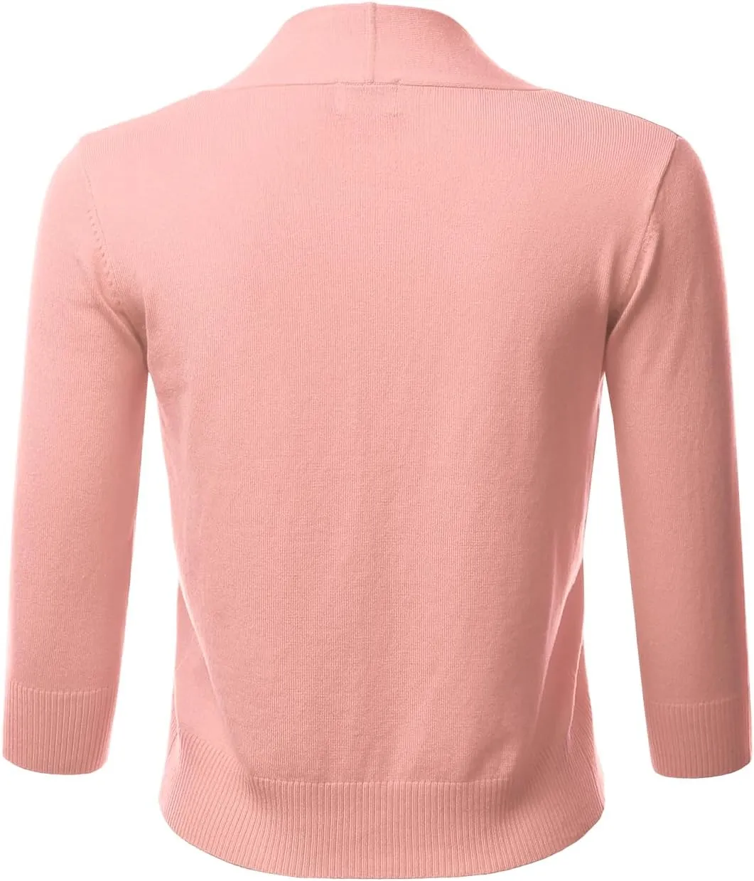 LALABEE Women's Classic 3/4 Sleeve Open Front Cropped Bolero Cardigan Shrugs for Dresses (S~XXL)