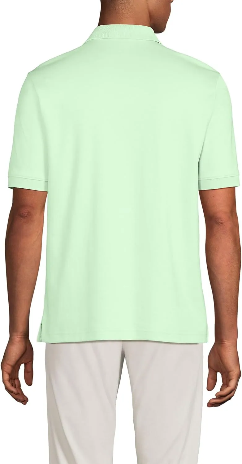 Lands' End Men's Short Sleeve American-Grown Supima Cotton Polo Shirt