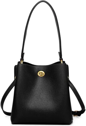Leather Bucket Bag,Classic Large