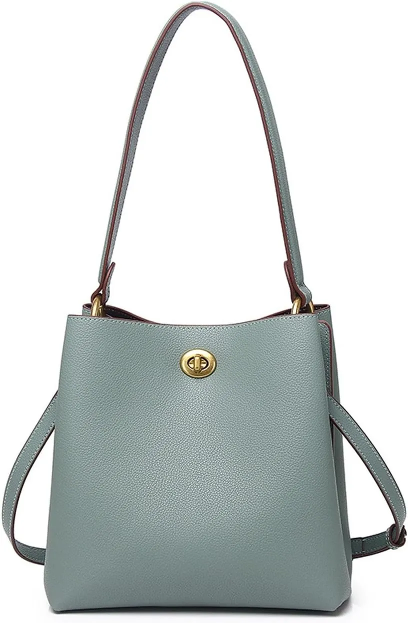 Leather Bucket Bag,Classic Large