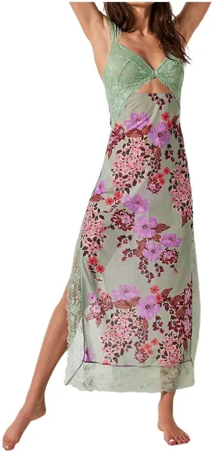 Luxurious Lace Trimmed Off Shoulder Maxi Dress with Ruffle Hem and Slit Summer Midi Dresses for Women