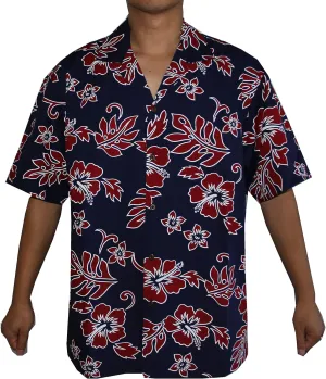 Made in Hawaii! Men's Hibiscus Flower Classic Hawaiian Shirts