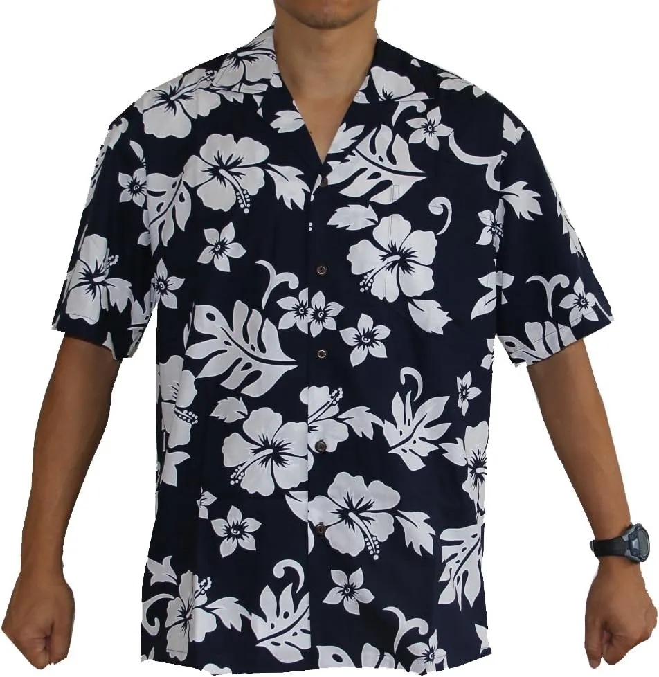 Made in Hawaii! Men's Hibiscus Flower Classic Hawaiian Shirts