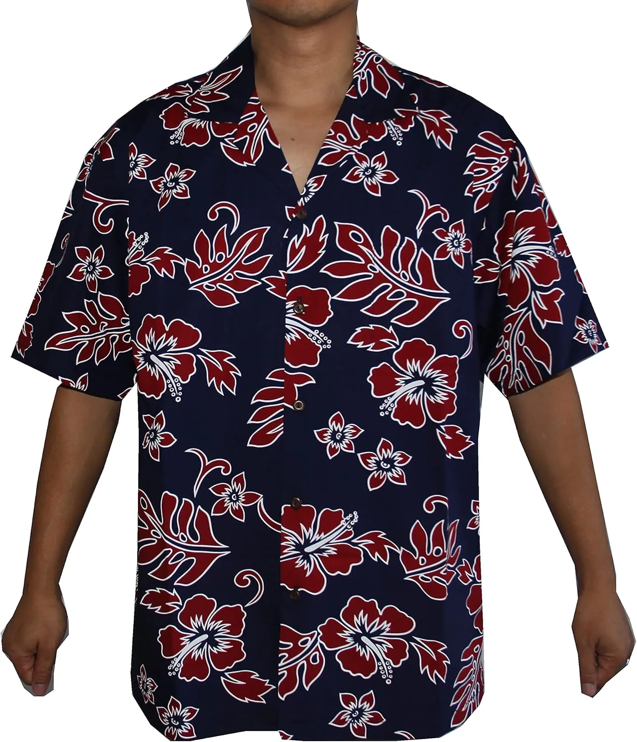 Made in Hawaii! Men's Hibiscus Flower Classic Hawaiian Shirts