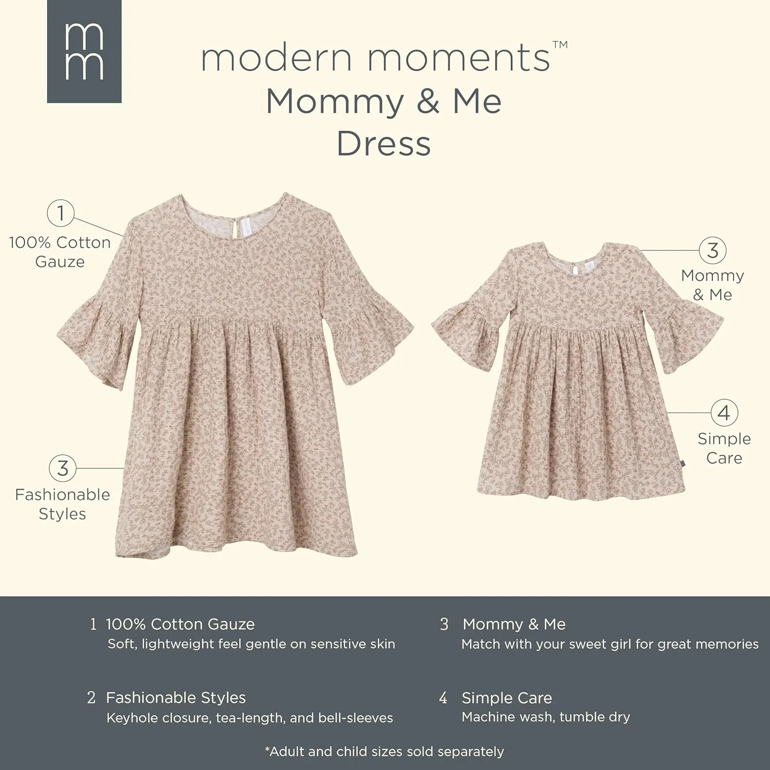Modern Moments by Gerber Mommy and Me Gauze Dresses