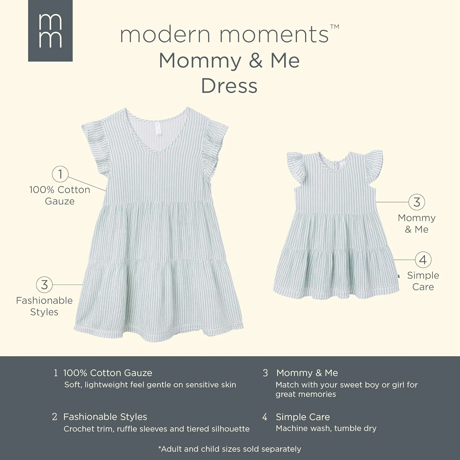 Modern Moments by Gerber Mommy and Me Gauze Dresses