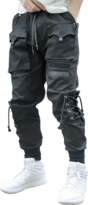 MOKEWEN Men's Jogger Streetwear Jogger Casual Harem Cargo Ankle Harem Pants