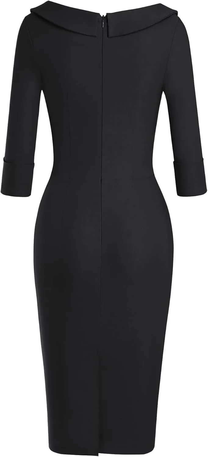 MUXXN Women's Classic Vintage Sweetheart Neckline Cocktail Prom Tea Dress