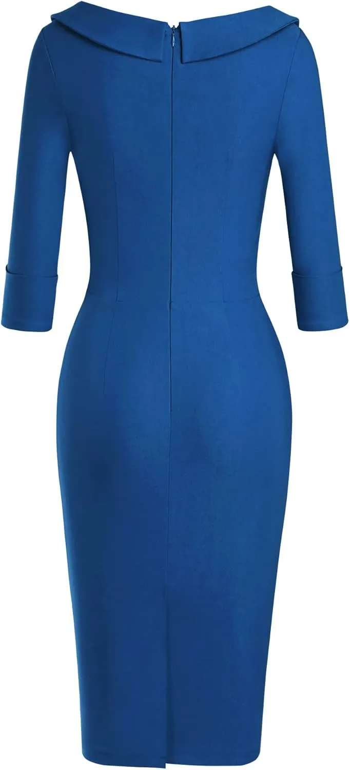 MUXXN Women's Classic Vintage Sweetheart Neckline Cocktail Prom Tea Dress