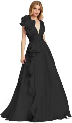 Pleated Ruffle Party Gowns for Women Prom Dresses Flowy 2024 Long Wedding Evening Party Dress HD257