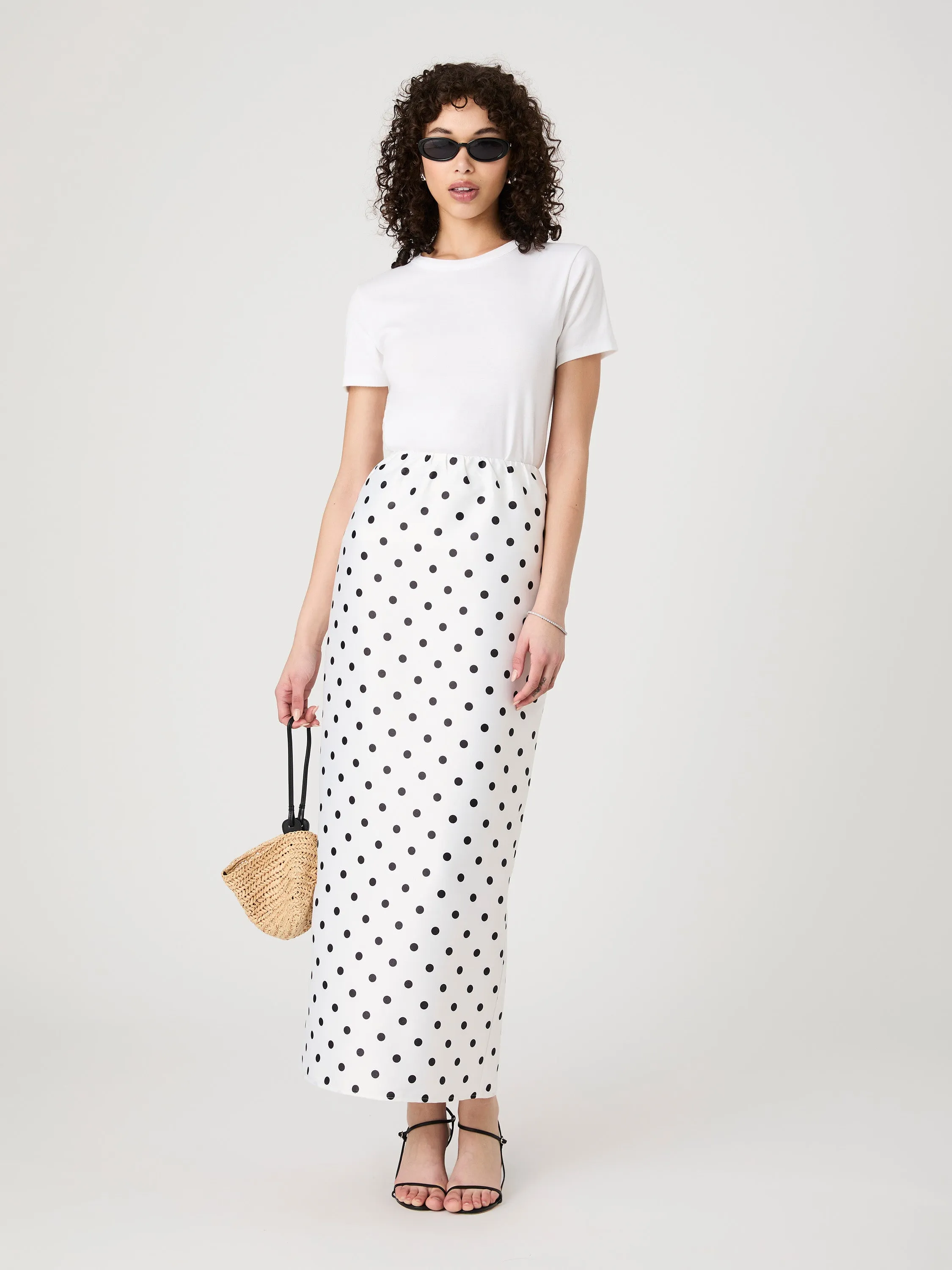 Polka Dot Maxi Skirt