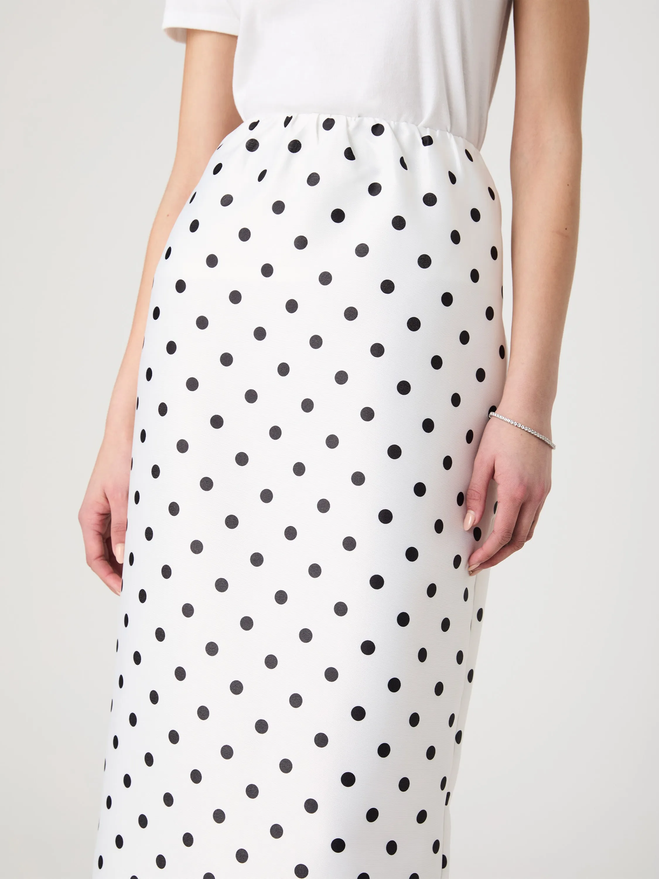 Polka Dot Maxi Skirt