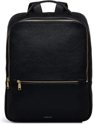 RADLEY London Sunny Dene Women's Medium Leather Zip Around Backpack, Black