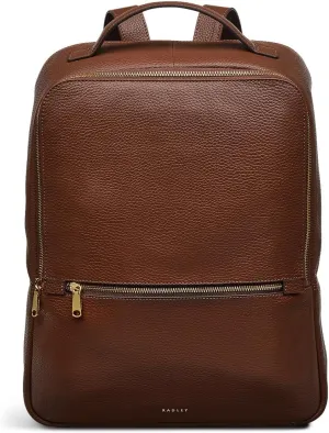RADLEY London Sunny Dene Women's Medium Leather Zip Around Backpack, Walnut