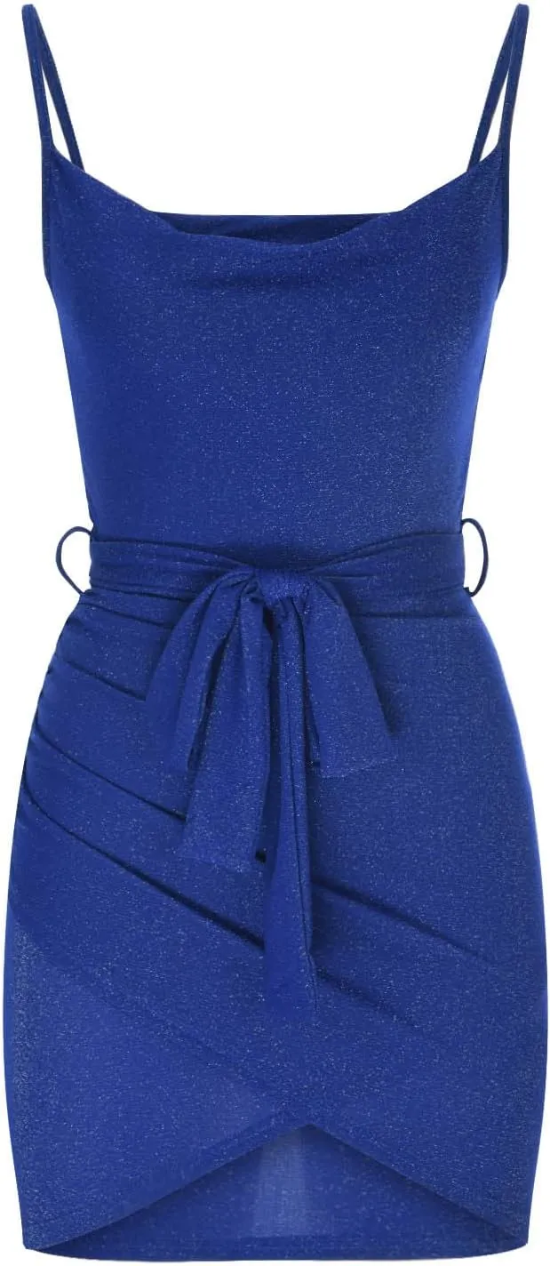 Sexy Dresses for Women 2024 Clubwear Sleeveless Halter V-Neck Ruched Waistless Night Club Bodycon Mini Party Dresses