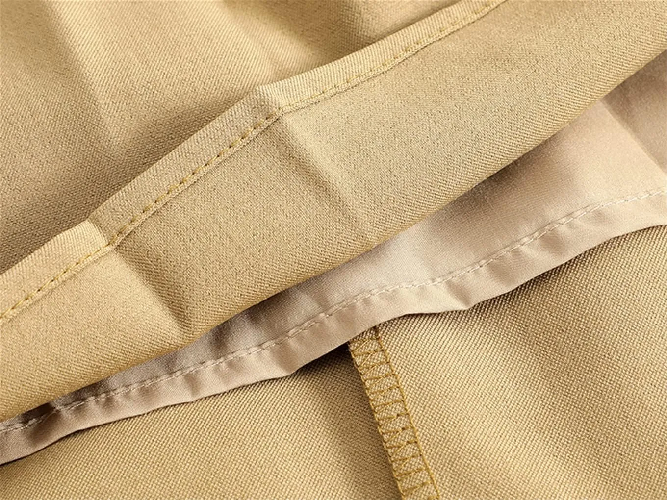 Suit Fabric A-Line Pleated Skirst Women Spring Autumn Umbrella Skirts Thin Midi Casual Skirt