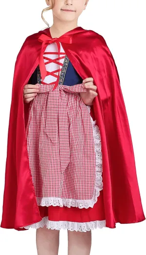 Sunny Fashion Girls Cape Christmas Halloween Fairy Tail Little Hood Red Cloak