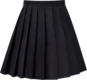 Sunny Fashion Girls Skirt Beige Pleated Bow Tie Back School Uniform Size 6-14