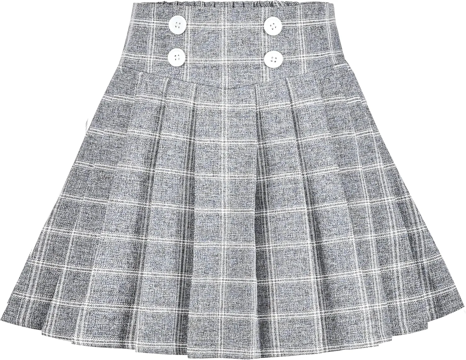 Sunny Fashion Girls Skirt Beige Pleated Bow Tie Back School Uniform Size 6-14