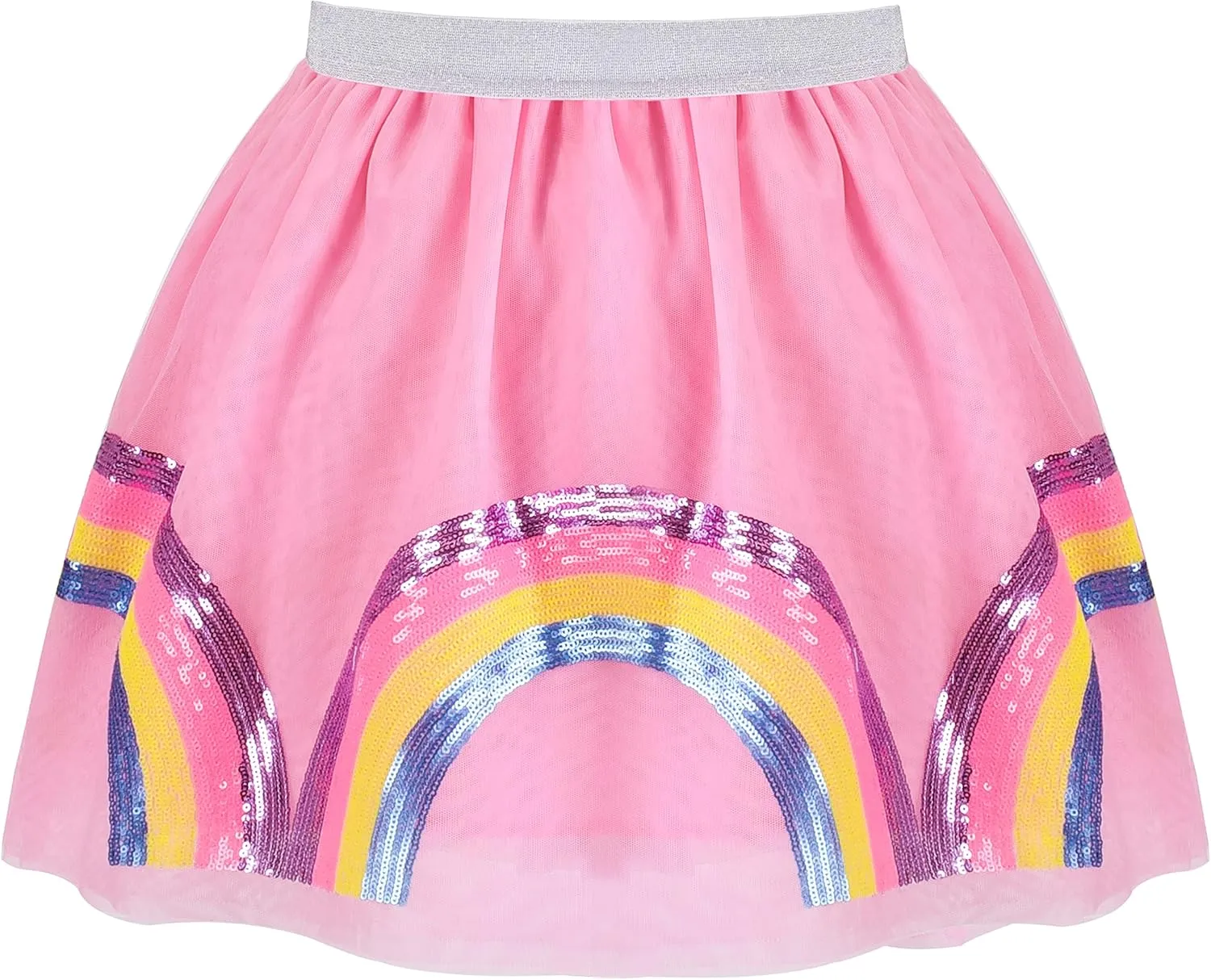 Sunny Fashion Girls Skirt Navy Blue Pearl Stars Sparkling Tutu Dancing Size 4-12