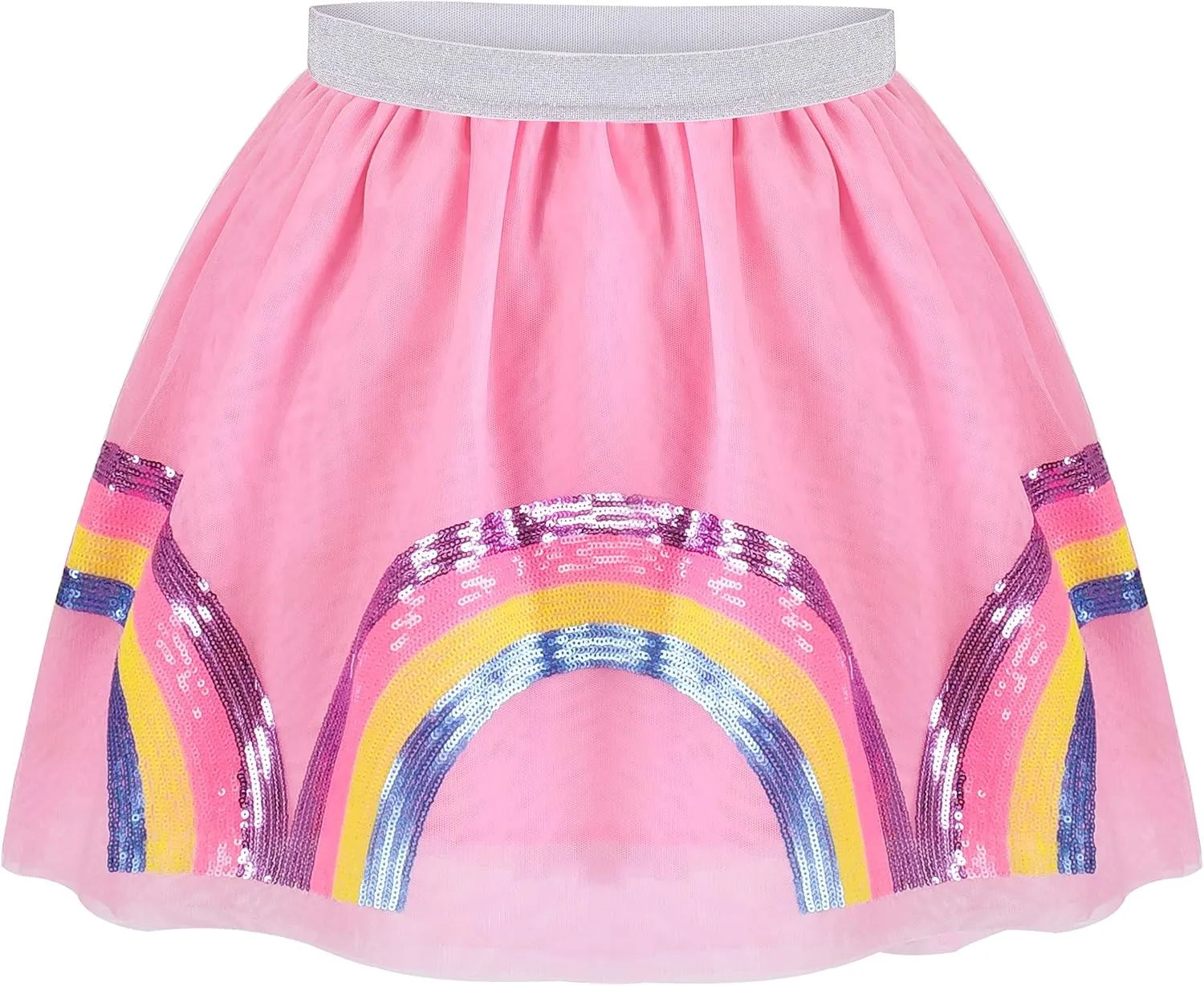 Sunny Fashion Girls Skirt Navy Blue Pearl Stars Sparkling Tutu Dancing Size 4-12